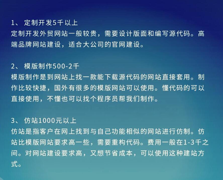 广州做外贸独立站多少钱？